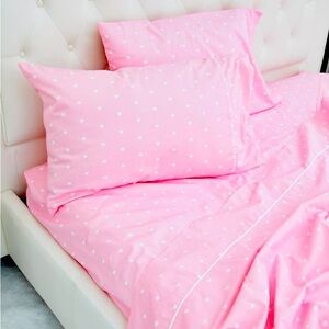 💖🩷Dolls Kill Micro Heart Pink Full / Queen Sheet Set🩷